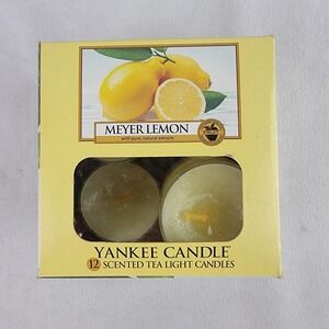 Yankee Candle Meyer Lemon Scented Tea Light Candles - 9 Count Box (not 12)
